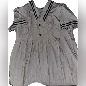 Vintage Lisa II Pleated Sailor Maxi Dress